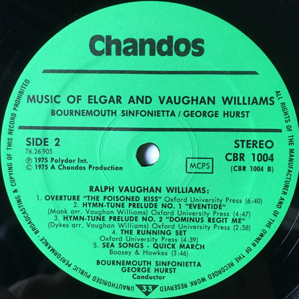 Music Of Elgar & Vaughan Williams