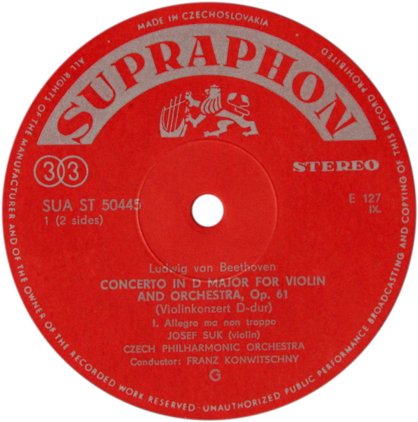 Violin Concerto In D Major, Op. 61