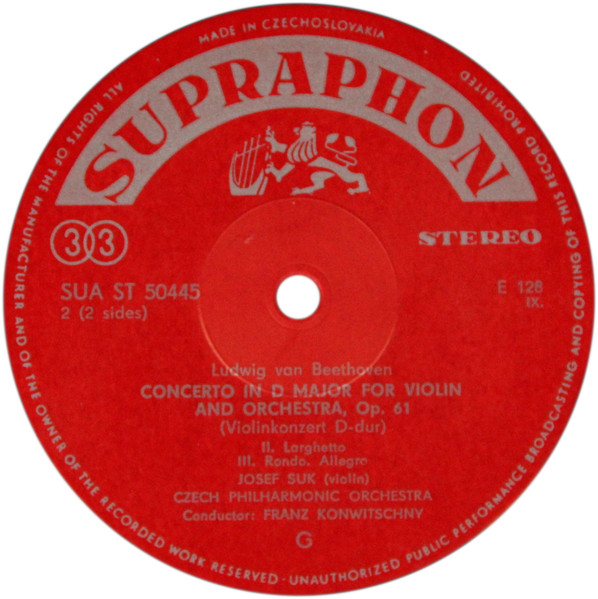 Violin Concerto In D Major, Op. 61