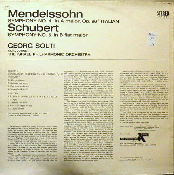 Italian Symphony / Symphony No. 5
