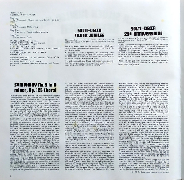 Symphony No. 9 (Solti-Decca Silver Jubilee Recording)