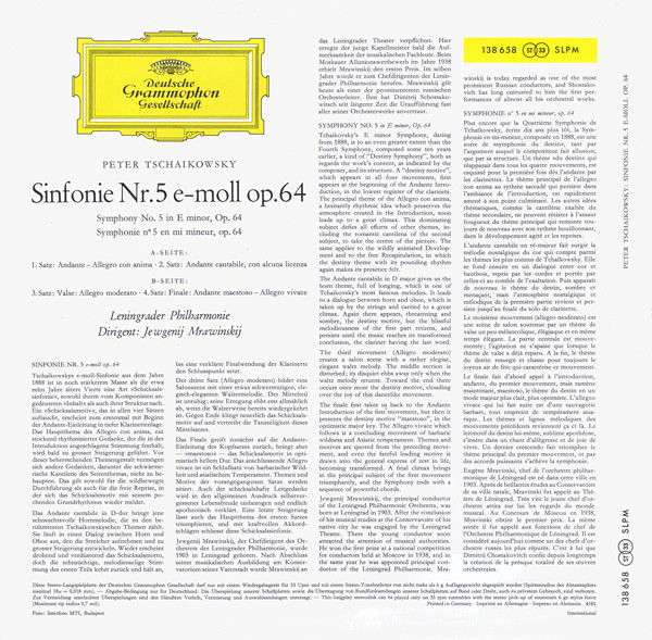 Symphonie Nr. 5 E-moll Op. 64