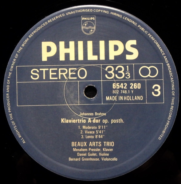 Die Klaviertrios = The Piano Trios = Les Trios Avec Piano
