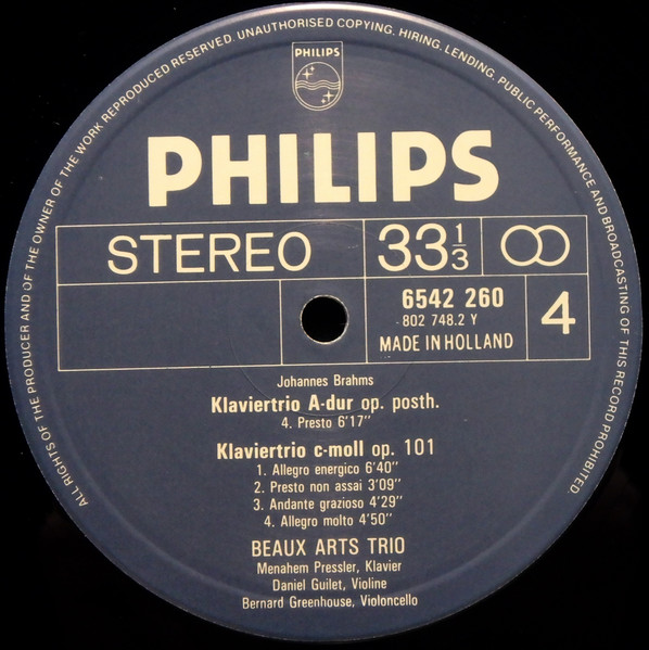 Die Klaviertrios = The Piano Trios = Les Trios Avec Piano