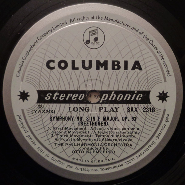 Symphonies Numbers 1 & 8 (In C Major, Op. 21 And In F Major, Op. 93)