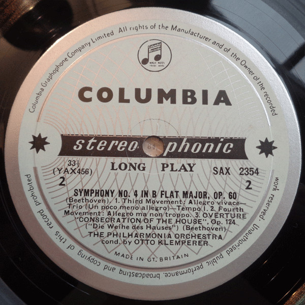 Symphony Number 4 In B Flat Major Op. 60 / Overture, Consecration Of The House