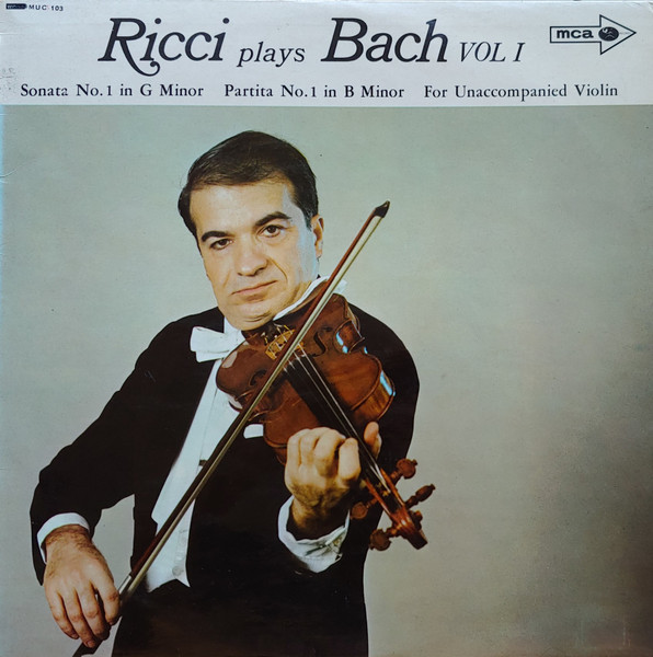 Ricci Plays Bach Vol. 1