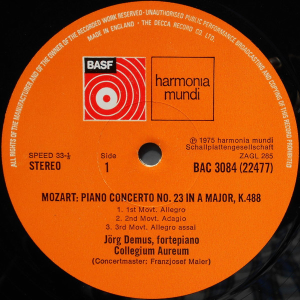Piano Concertos: No. 21 In C Major, K.467 / No. 23 In A Major, K.488