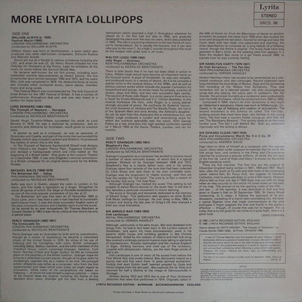 More Lyrita Lollipops