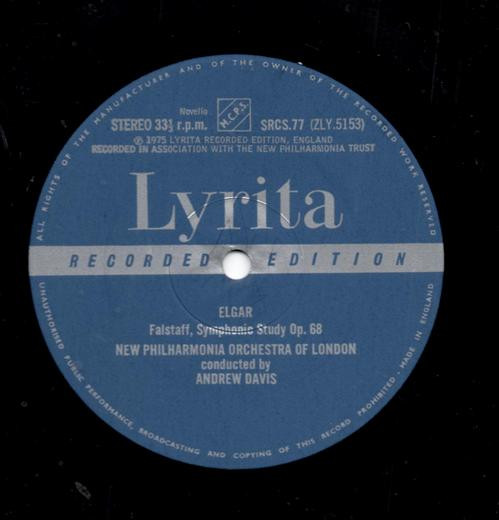 Falstaff, Symphonic Study Op. 68 / Enigma, Variations On An Original Theme Op. 36