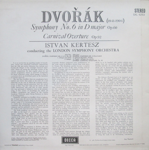Symphony No. 6 In D Major &middot; Carnival Overture