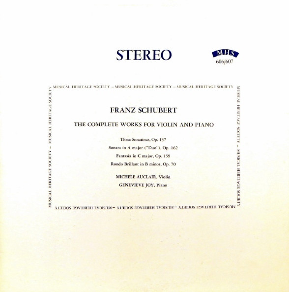 The Complete Works For Violin And Piano