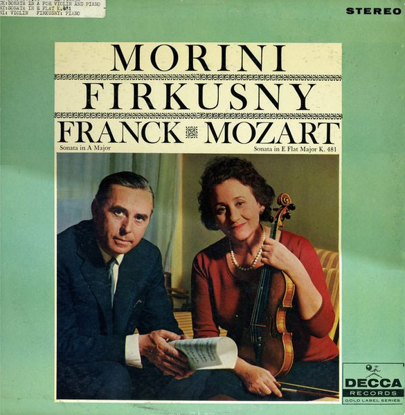 Sonata In A For Violin And Piano / Sonata In E Flat For Violin And Piano, K. 481