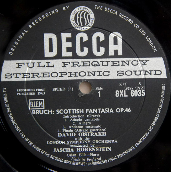 Scottish Fantasia / Violin Concerto