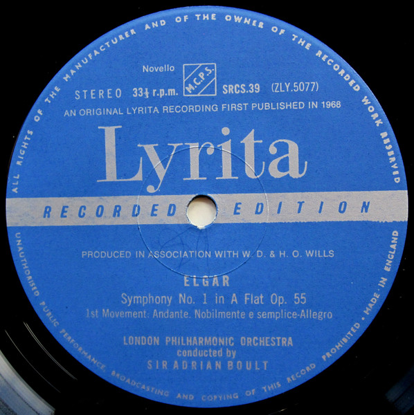 Symphony No 1 In A Flat