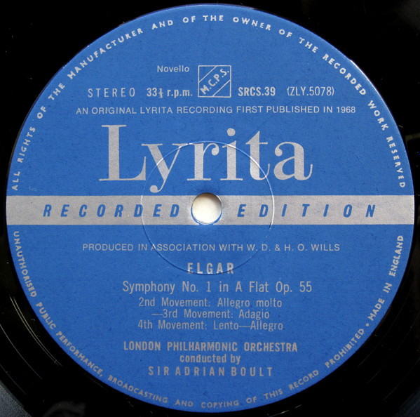 Symphony No 1 In A Flat