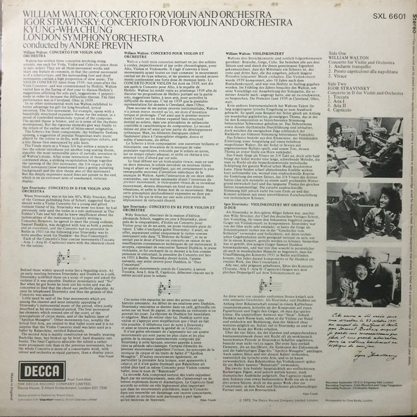 Violin Concerto / Violin Concerto