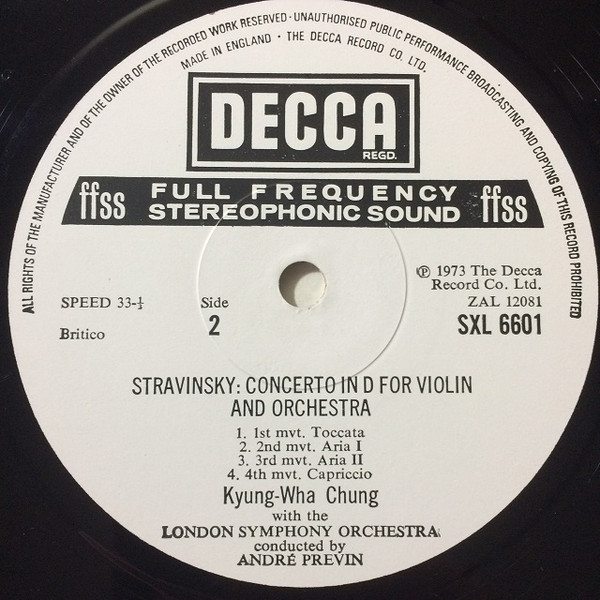 Violin Concerto / Violin Concerto
