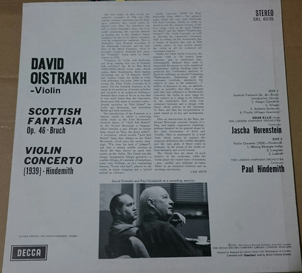 Scottish Fantasia / Violin Concerto