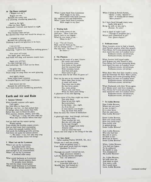 A Young Man's Exhortation / Earth And Air And Rain