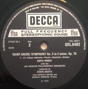 Saint-Sa&euml;ns Symphony No. 3 In C Minor, Op. 78
