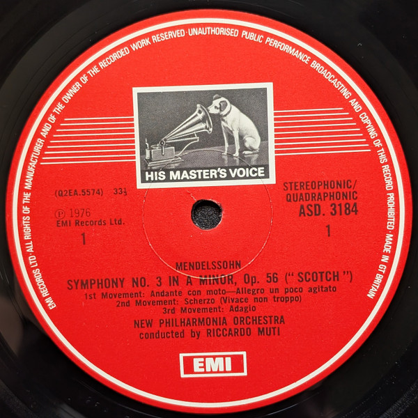 Symphony No. 3, "Scotch" - Overture, "Calm Sea And Prosperous Voyage"