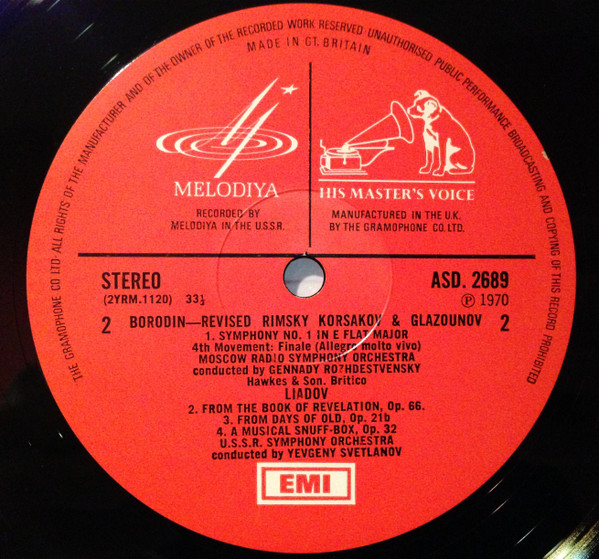 Symphony No.1 / From The Book Of Revelation From Days Of Old &bull; A Musical Snuff-box