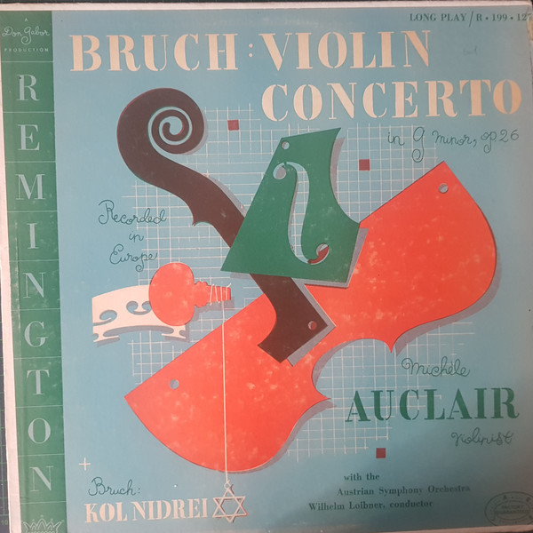 Violin Concerto In G Minor, Op 26 / Kol Nidrei