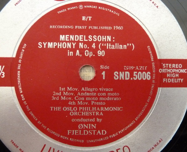 "Italian"  Symphony / Symphony No. 40