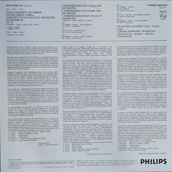 Violin Concerto / 6 Humoresques