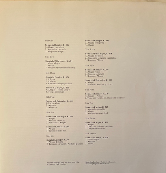 Sonatas For Piano And Violin