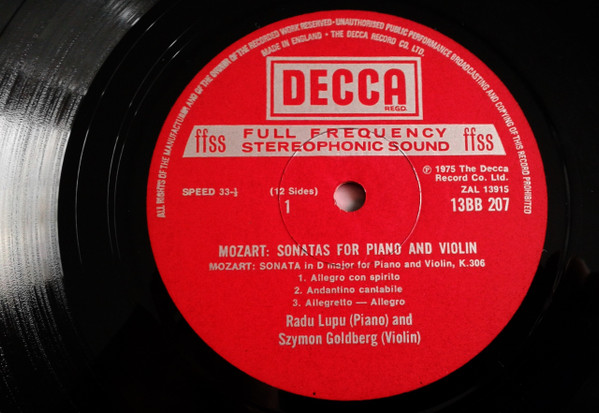 Sonatas For Piano And Violin