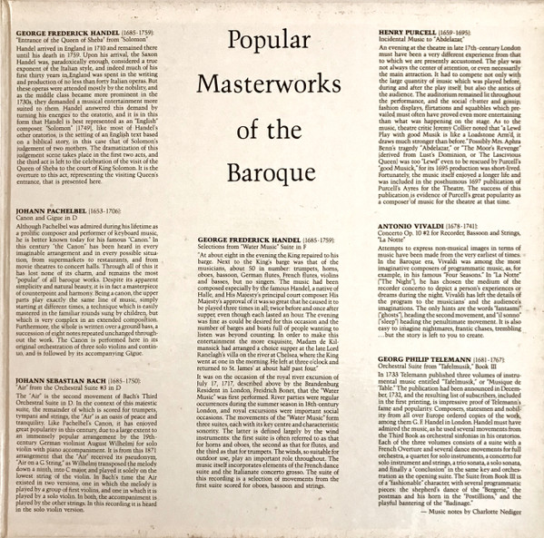 Popular Masterworks Of The Baroque