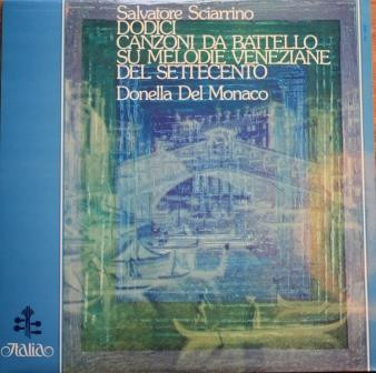 Dodici Canzoni Da Battello Su Melodie Veneziane Del Settecento