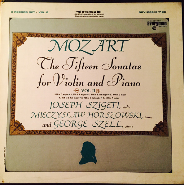 The Fifteen Sonatas for Violin and Piano, Vol II