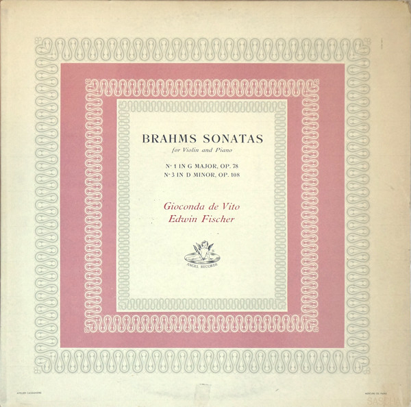 Sonata No. 1 In G Major, Op. 78 / Sonata No. 3 In D Minor, Op. 108