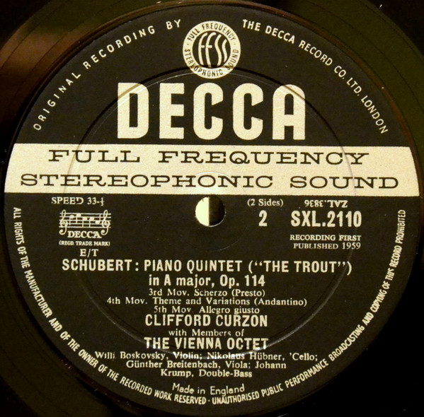 The "Trout" Quintet