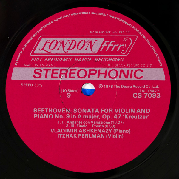 The Complete Sonatas For Violin And Piano