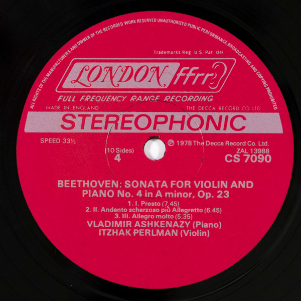 The Complete Sonatas For Violin And Piano