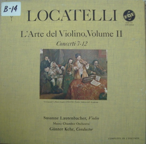 L'Arte Del Violino, Volume II, Concerti 7-12