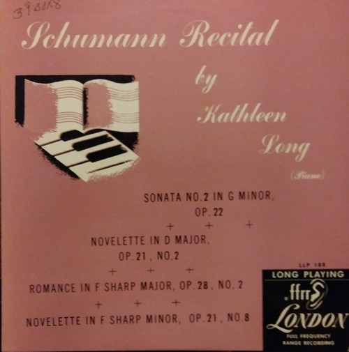 Schumann Recital By Kathleen Long