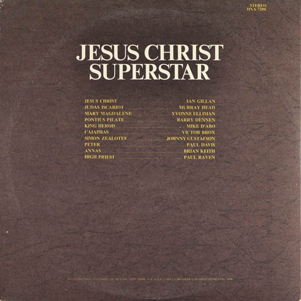 Jesus Christ Superstar - A Rock Opera