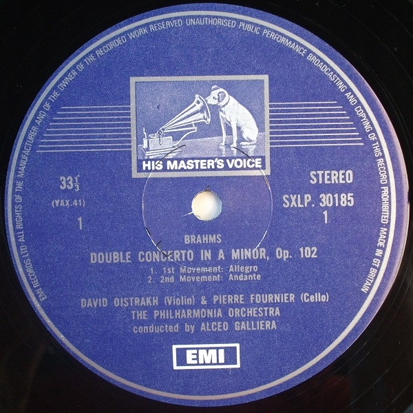 Double Concerto In A Minor, Op. 102 / Tragic Overture, Op. 81