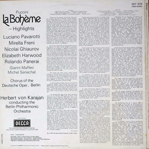La Boh&egrave;me - Highlights