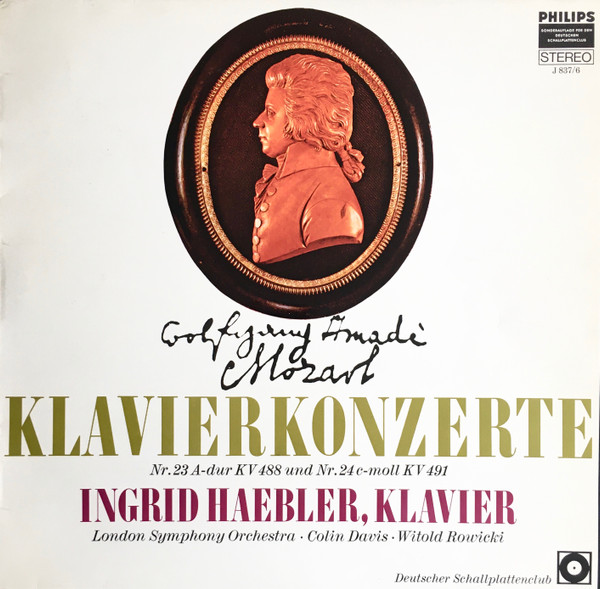 Klavierkonzerte Nr. 23 A-dur, KV 488 Und Nr. 24 C-moll KV 491