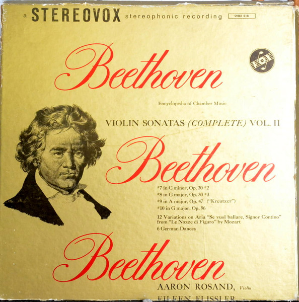 Sonatas For Violin And Piano Vol. II, Sonatas # 7 - 10; 12 Variations; 6 German Dances