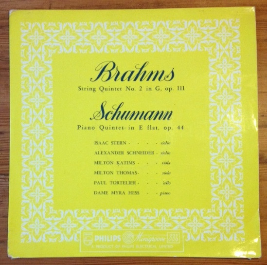 Brahms: String Quintet No. 2 In G, Op. 111 / Schumann: Piano Quintet In E Flat, Op. 44