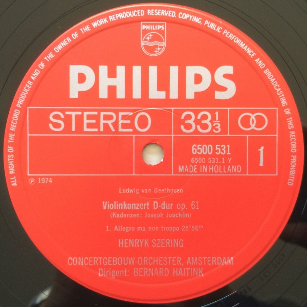 Violin Concerto In D, Op. 61