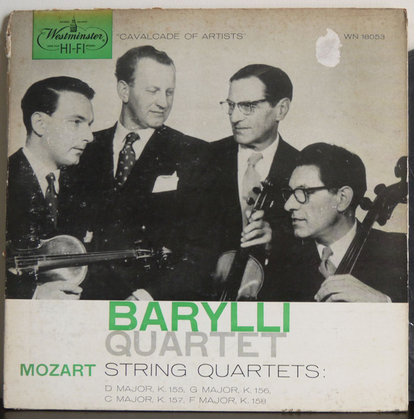 String Quartets: D Major,  K. 155 / G Major, K. 156 / C Major, K. 157 / F Major, K. 158