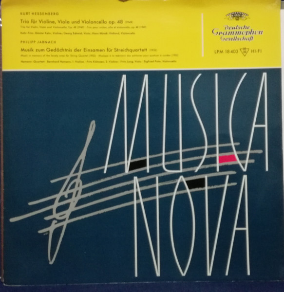 Trio F&uuml;r Violine, Viola Und Violoncello Op. 48 / Musik Zum Ged&auml;chtnis Der Einsamen F&uuml;r Streichquartett